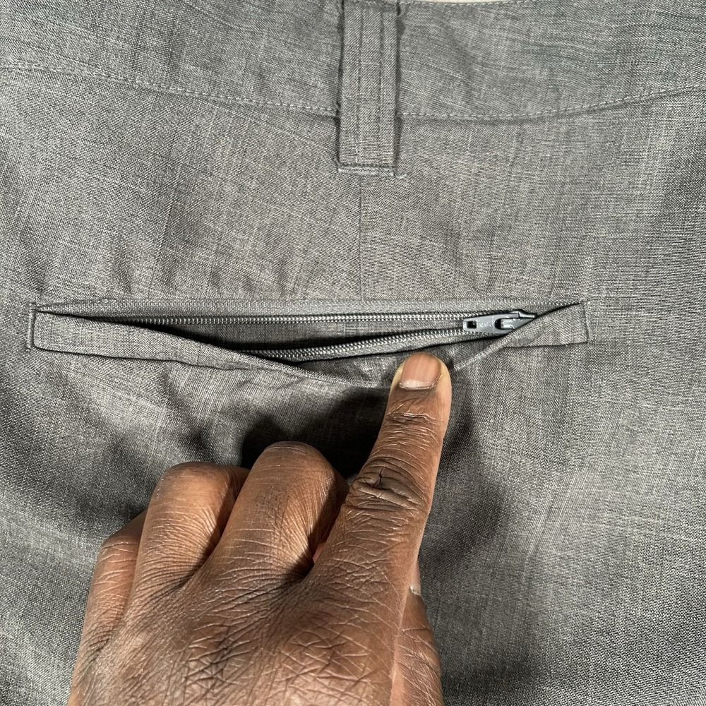Bluffworks Ascender Chino Pants Mens 36x30 Gray Regular Fit Travel Made In USA - Picture 11 of 16